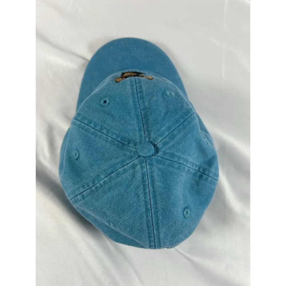 Miniature Pincher Embroidered Cap Cotton Adam Pigment Dyed Turquoise Pet Lover